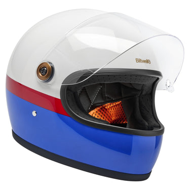 Biltwell Gringo S Helmet - Gloss RWB