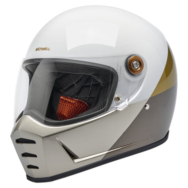 Biltwell Lane Splitter Helmet - Intersection Gold/Silver/Bronz