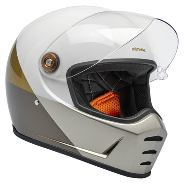 Biltwell Lane Splitter Helmet - Intersection Gold/Silver/Bronz