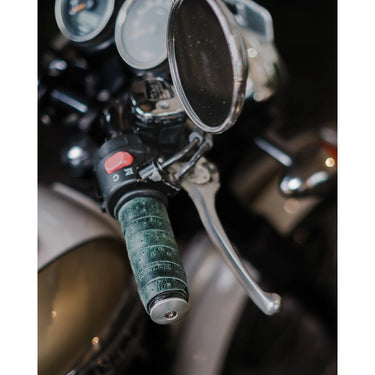 Trip Machine Handlebar Grip Wraps - Forest Green Perforated