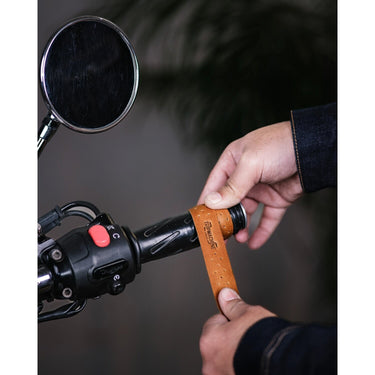 Trip Machine Handlebar Grip Wraps - Vintage Tan Perforated