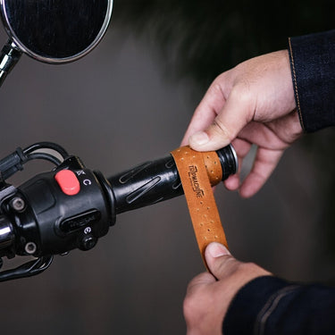 Trip Machine Handlebar Grip Wraps - Vintage Tan Perforated