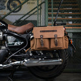 Trip Machine Expedition Saddlebag Pair - Brown And Tobacco