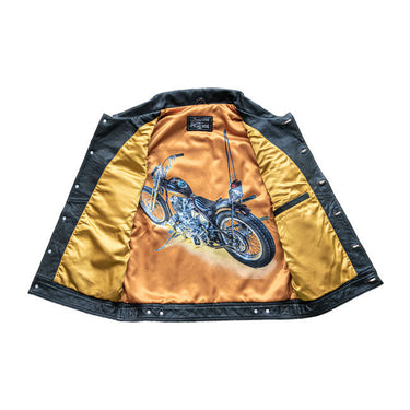 13 1/2 Blood Moon Leather Vest - Black