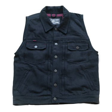 13 1/2 Rain Splitter Denim Vest - Black