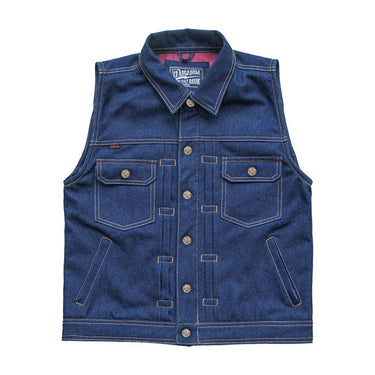 13 1/2 Rain Splitter Denim Vest - Indigo