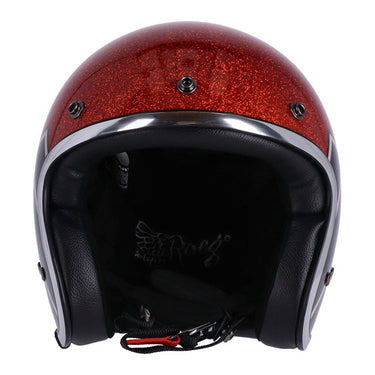 13 1/2 Skull Bucket Helmet - Flake Amber/Black Wing