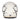 13 1/2 Skull Bucket Helmet - Flames Dirty White - MOTOCCINO