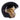 13 1/2 Skull Bucket Helmet - Gloss Black/Gold Wing - MOTOCCINO
