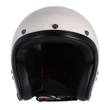 13 1/2 Skull Bucket Helmet - Vintage White