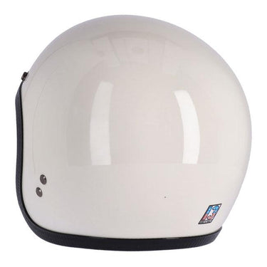 13 1/2 Skull Bucket Helmet - Vintage White