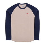 13 1/2 Waffle Jersey - Sand/Navy