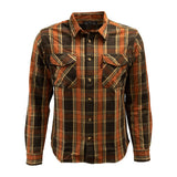 13 1/2 Woodland Checkered Shirt - Brown/Orange