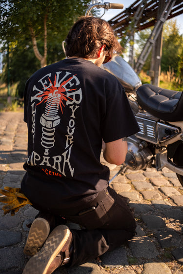 Motoccino Never Lose Your Spark T-shirt - Black