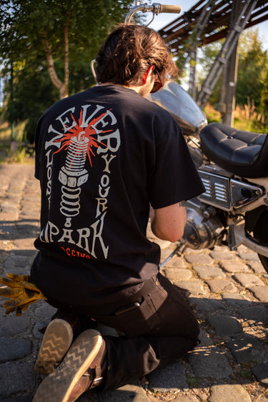 Motoccino Never Lose Your Spark T-shirt - Black