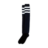 American Socks Ultra high Back in black triple white striped
