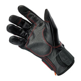 Biltwell Borrego gloves black/redline CE appr.