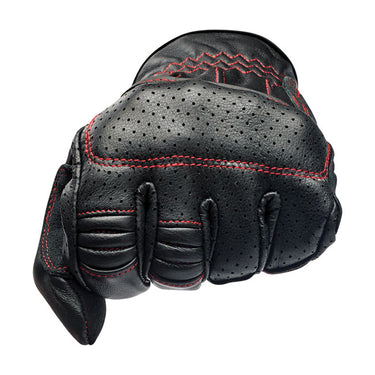 Biltwell Borrego gloves black/redline CE appr.
