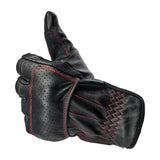 Biltwell Borrego gloves black/redline CE appr.