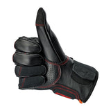 Biltwell Borrego gloves black/redline CE appr.