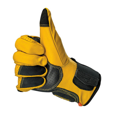 Biltwell Borrego gloves gold/black CE appr.