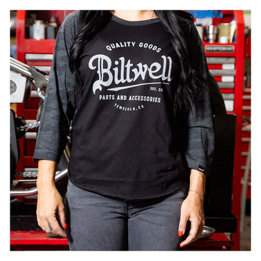 Biltwell Script baseball female shirt