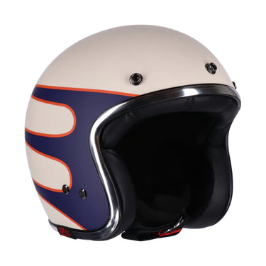 13 1/2 Skull Bucket Helmet - Superior Vintage White