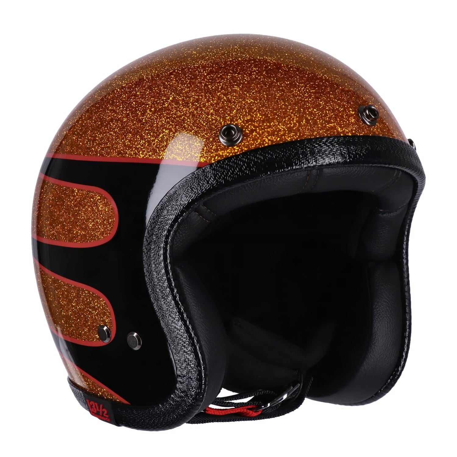 13 1/2 Skull Bucket Helmet - Superior Metal Flake