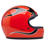 Biltwell Gringo Helmet - Comp Orange Flames