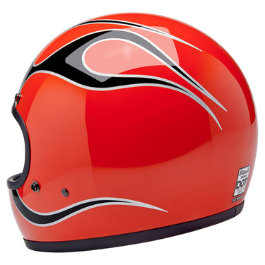 Biltwell Gringo Helmet - Comp Orange Flames