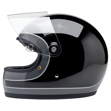 Biltwell Gringo S Helmet - Storm Grey/Black Tracker Gloss
