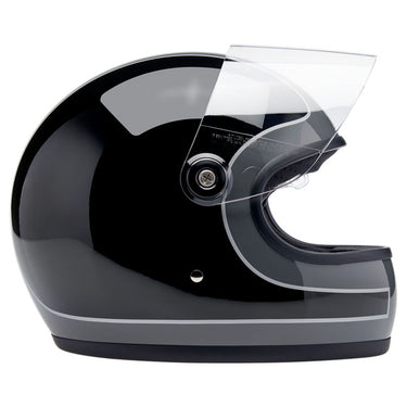 Biltwell Gringo S Helmet - Storm Grey/Black Tracker Gloss