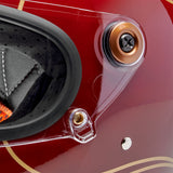 Biltwell Gringo S Helmet - Garnet Red Flames