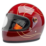 Biltwell Gringo S Helmet - Garnet Red Flames