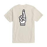 Loser Machine Good luck fingers t-shirt cream