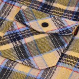 13 1/2 Steel flannel yellow