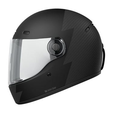 John Doe JD/ONE Signature Frozen Helmet - Black/Carbon - MOTOCCINO