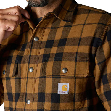 Flannel Sherpa Lined Shirt – Brown