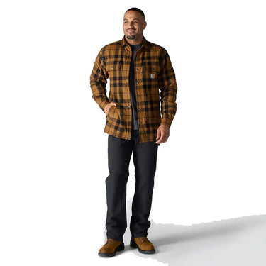 Flannel Sherpa Lined Shirt – Brown