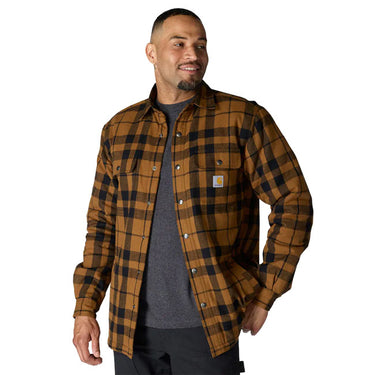 Flannel Sherpa Lined Shirt – Brown