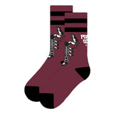 American socks Mid High Poison Soul socks red