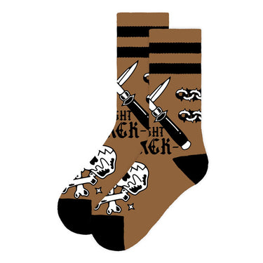 American socks Mid High Fight socks back/brown