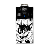 American socks Signature Evil Cat socks white
