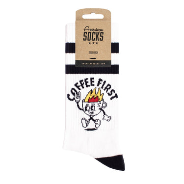 American Socks Coffee First Mid High Socks - American Socks