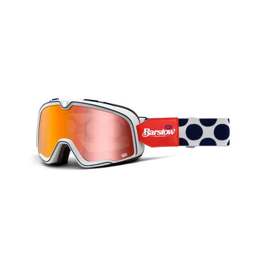 100% Barstow Goggles Hayworth Mirror Red Lens