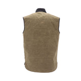 Roeg Brad Waxed Cotton Vest - Army