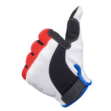 Biltwell Moto gloves red/white/blue