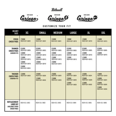 Biltwell Gringo / S / Sv 22.06 Cheek Pad Set