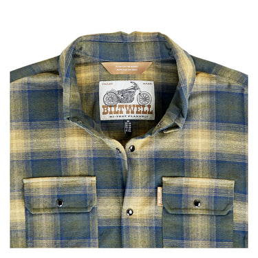 Biltwell Hi Test Flannel shirt moss