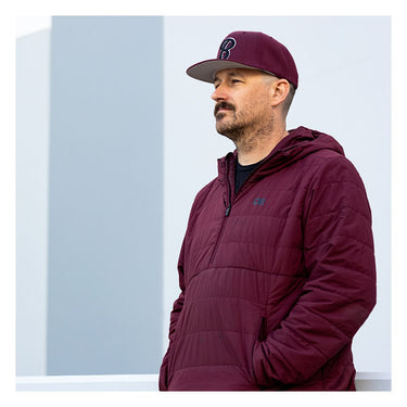 Biltwell Script B cap maroon